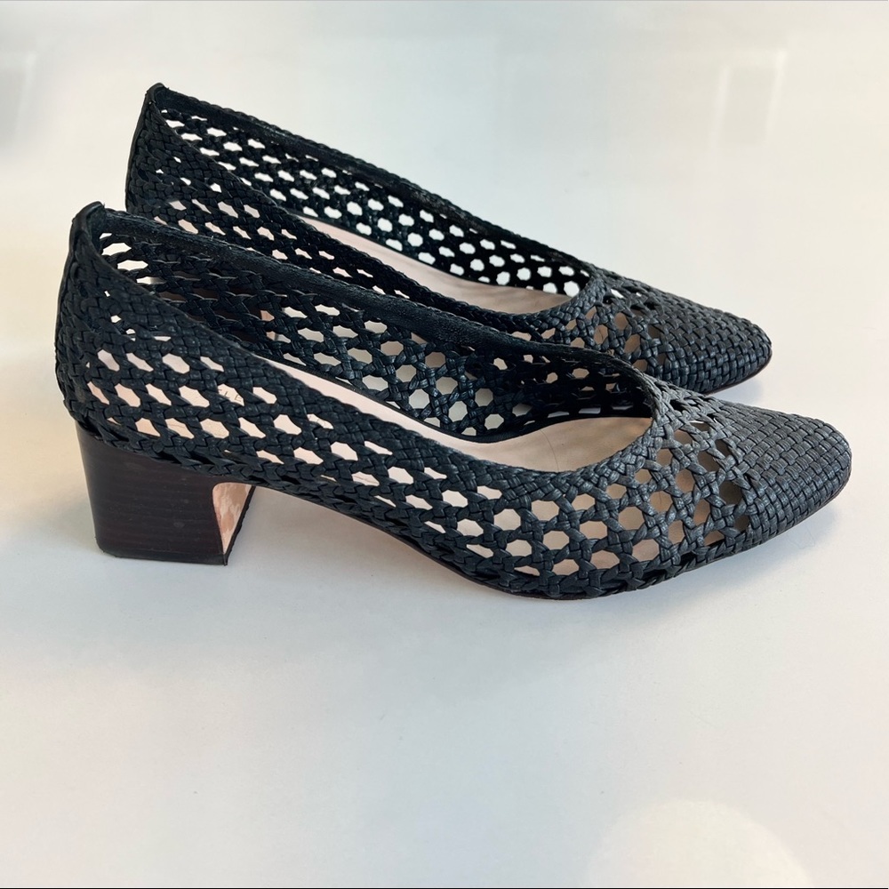 LOEFFLER RANDALL | woven leather summer pumps